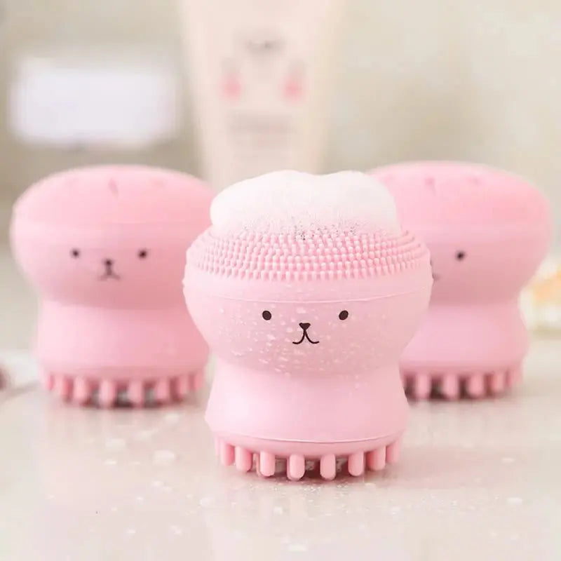 Silicone Face Cleansing Brush Octopus Shape Deep Pore Exfoliating Blackhead Makeup Tool - Ton Monde Shop