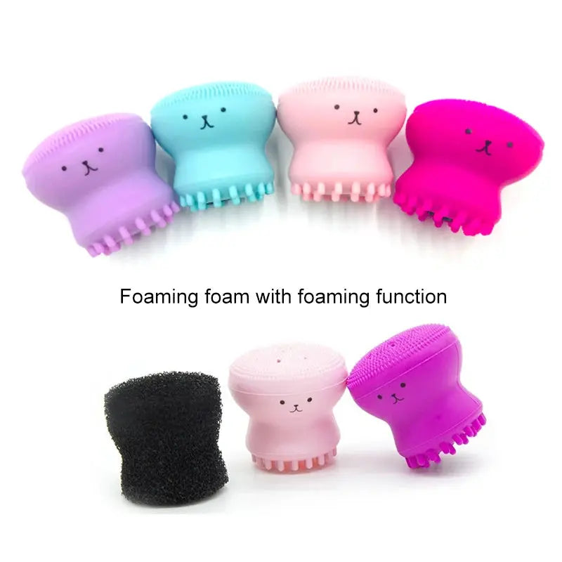 Silicone Face Cleansing Brush Octopus Shape Deep Pore Exfoliating Blackhead Makeup Tool - Ton Monde Shop