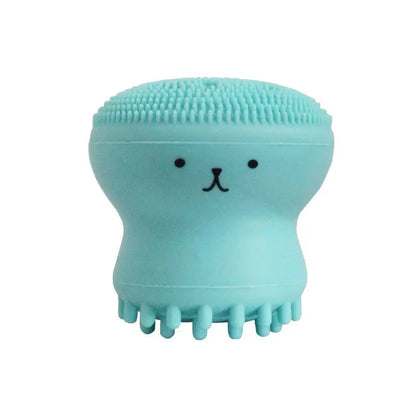 Brosse nettoyante pour le visage en Silicone, en forme de poulpe, exfoliante en profondeur des pores, points noirs, gommage du visage, brosse de lavage, outil de maquillage