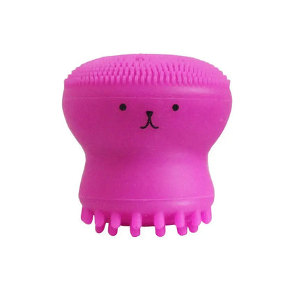 Silicone Face Cleansing Brush Octopus Shape Deep Pore Exfoliating Blackhead Makeup Tool