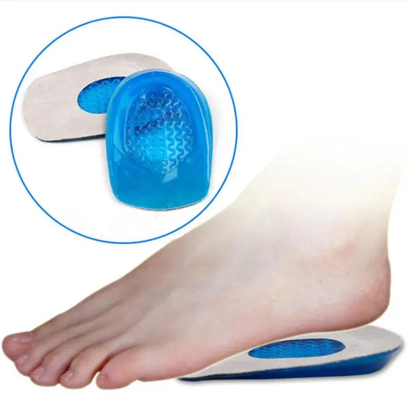 Silicone Gel orthopedic Insoles Back Pad Heel for Calcaneal Pain Health Feet