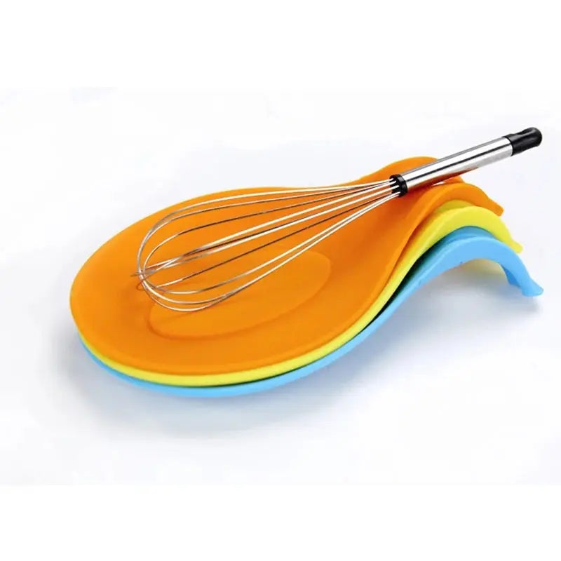 Silicone Multipurpose Spoon Rest Mat Holder for Tableware Kitchen Utensil Supplies - Ton Monde Shop