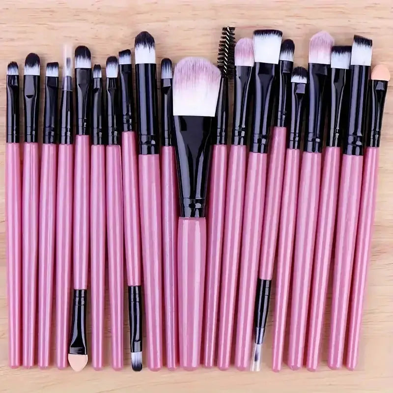 Ensemble de pinceaux de maquillage doux, 20 pièces, pour fond de teint, Blush, poudre libre, fard à paupières, mélange de beauté, outils de maquillage pour femmes