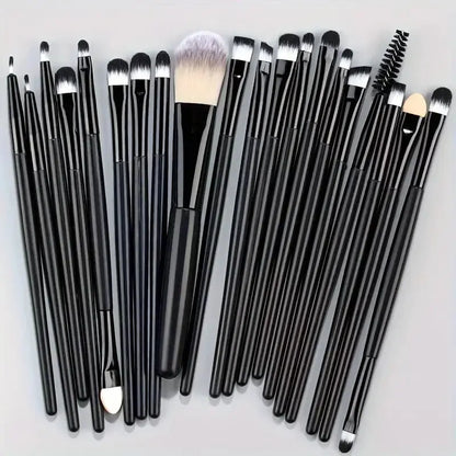 Ensemble de pinceaux de maquillage doux, 20 pièces, pour fond de teint, Blush, poudre libre, fard à paupières, mélange de beauté, outils de maquillage pour femmes