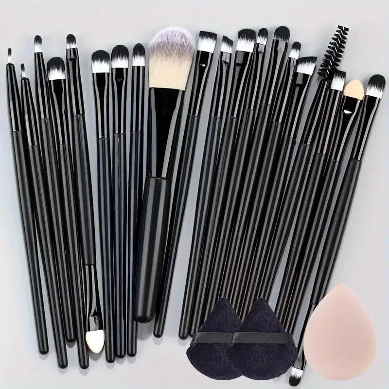 Ensemble de pinceaux de maquillage doux, 20 pièces, pour fond de teint, Blush, poudre libre, fard à paupières, mélange de beauté, outils de maquillage pour femmes