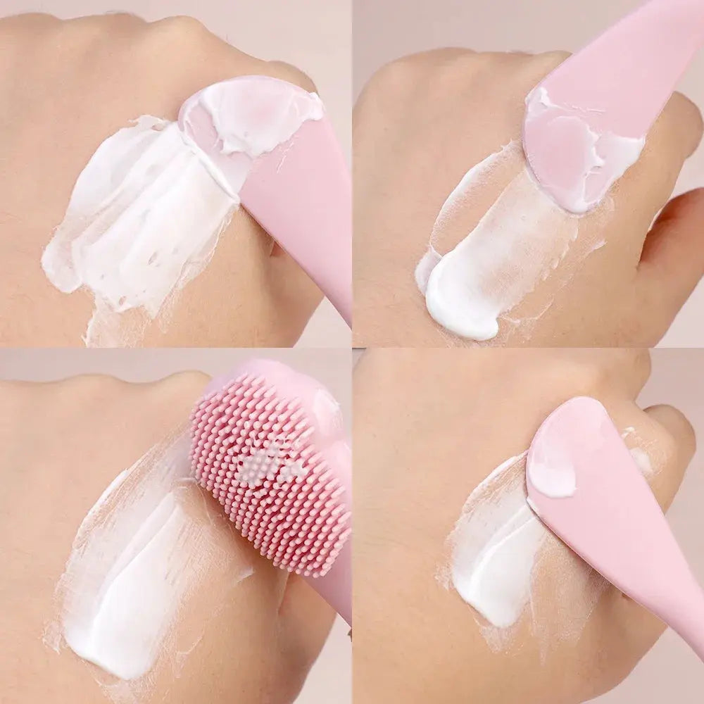 Soft Silicone Facial Cleansing Brush 2 in 1 - Ton Monde Shop