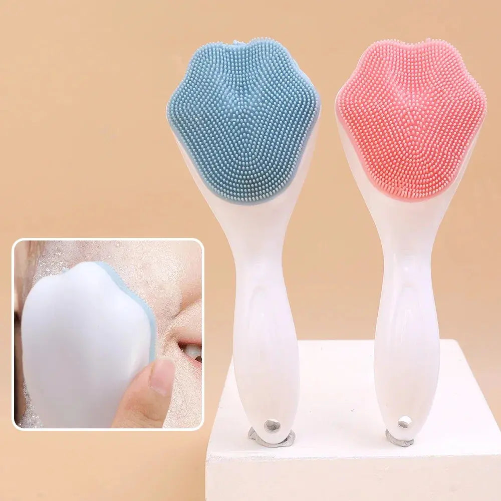 Soft Silicone Facial Cleansing Brush 2 in 1 - Ton Monde Shop