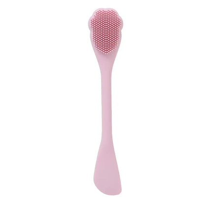 Brosse nettoyante pour le visage en Silicone souple 2 en 1, brosse pour masque facial et épurateur pour le massage exfoliant, élimine les points noirs