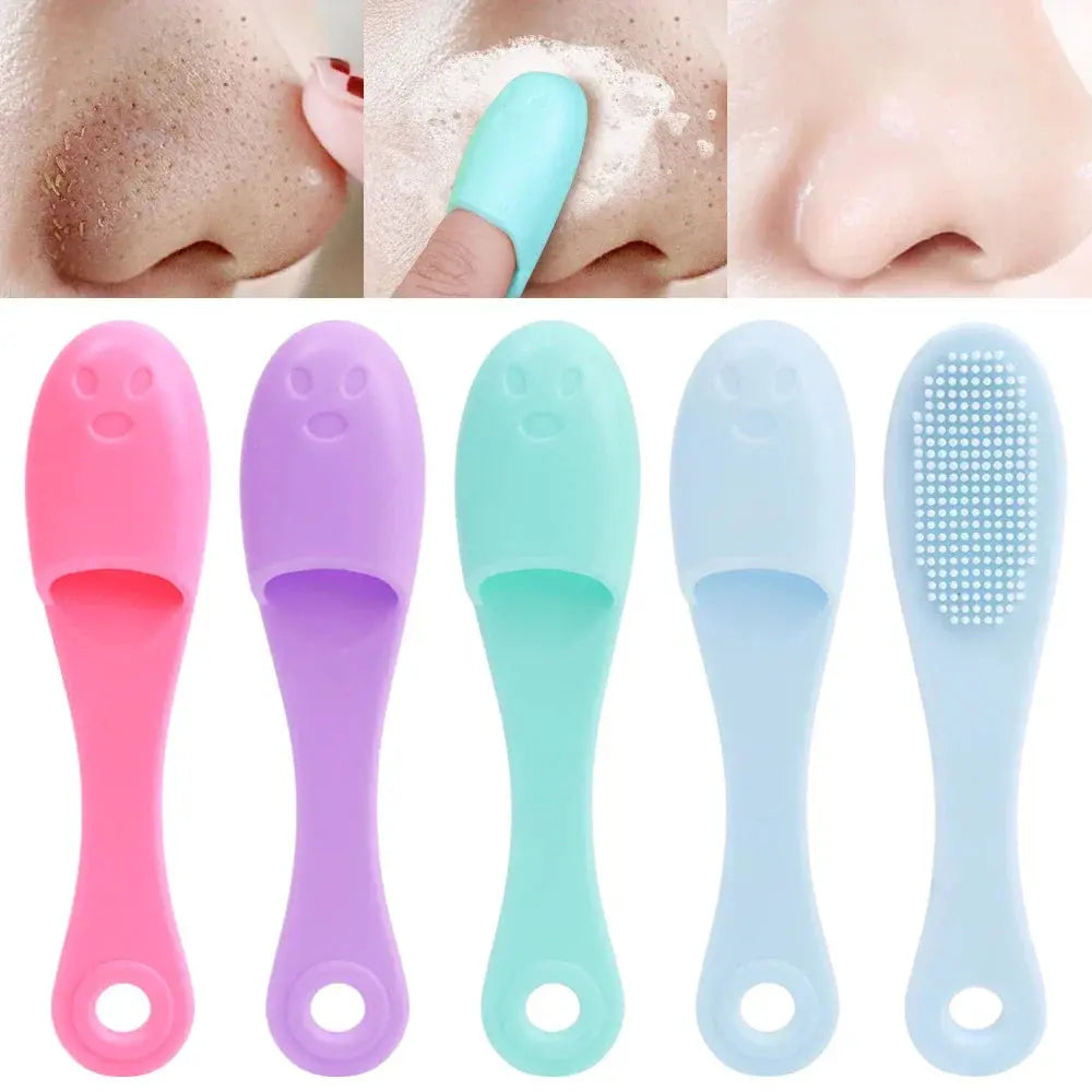 Soft Silicone Facial Cleansing Brush 2 in 1