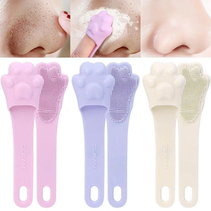 Soft Silicone Facial Cleansing Brush 2 in 1