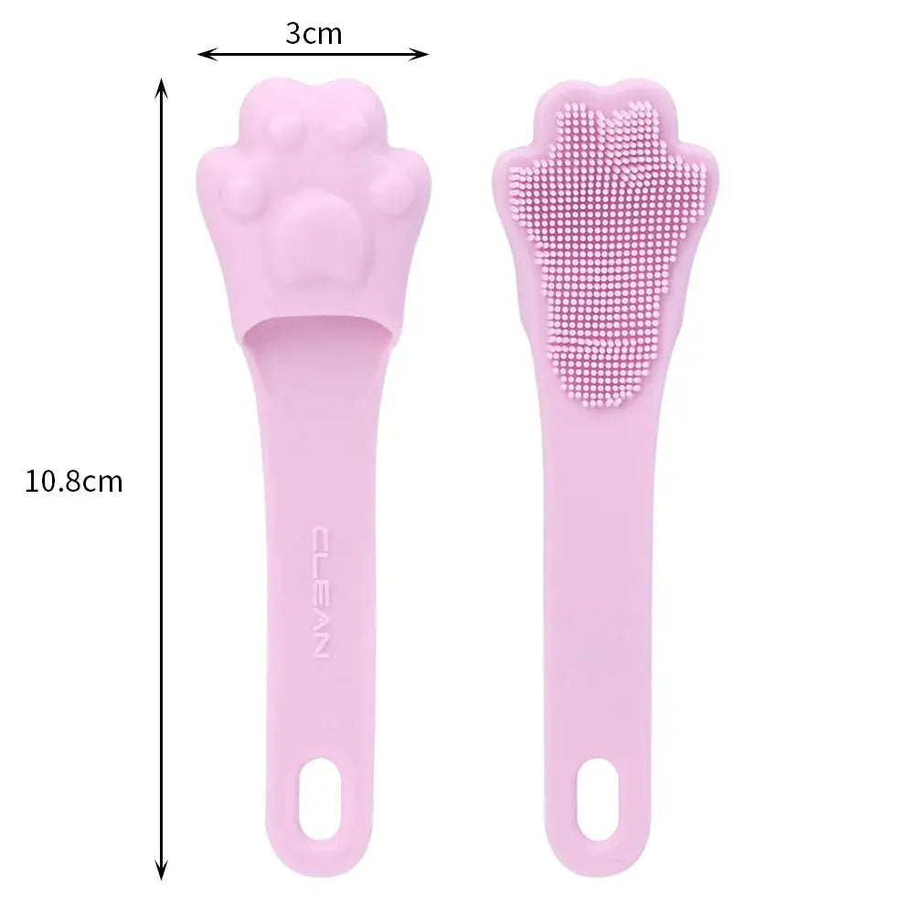 Soft Silicone Facial Cleansing Brush 2 in 1