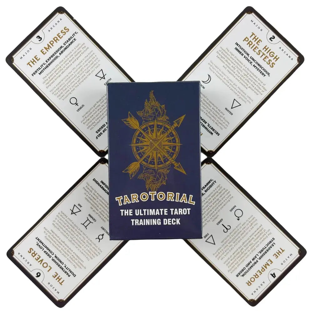 Spanish English Version Tarot Deck With Keywords Reversed