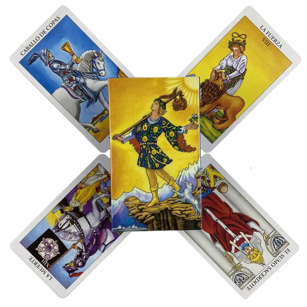 Spanish English Version Tarot Deck With Keywords Reversed