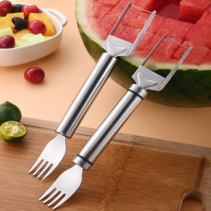 Stainless Steel Watermelon Cutter Artifact Salad Fruit Slicer Cutter Tool - Ton Monde Shop