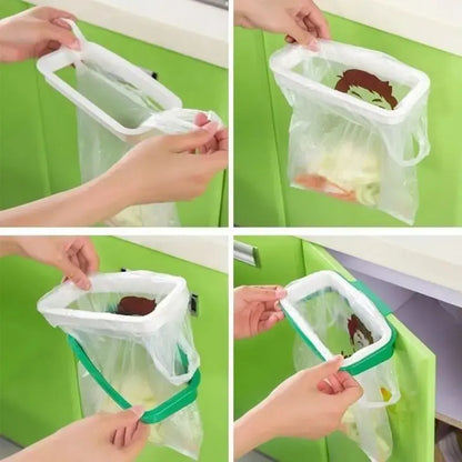 Stylish Hanging Garbage Bag Rack with Cover Portable Kitchen - Ton Monde Shop