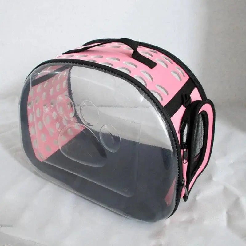 Transparent Foldable Outdoor Pet Travel Carrier Bag for Dog Cat