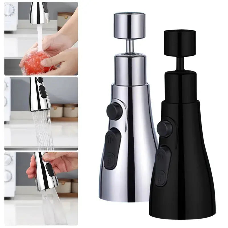 Universal 360° Rotate Kitchen Faucet Extender Aerator Plastic Splash Filter Kitchen Washbasin Faucet Bubbler Nozzle Aerator - Ton Monde Shop