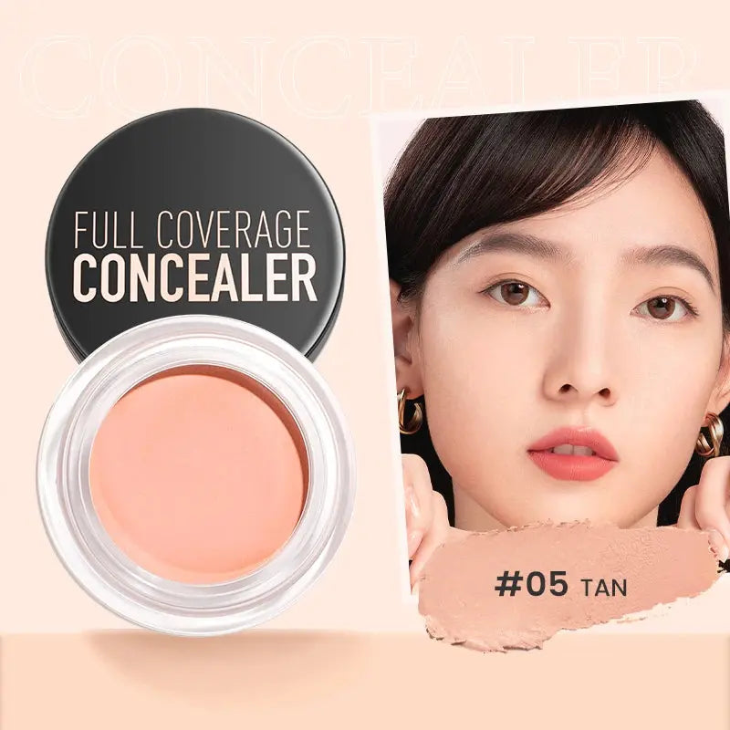 Waterproof Full Coverage Concealer Cream Long-lasting Oil-control