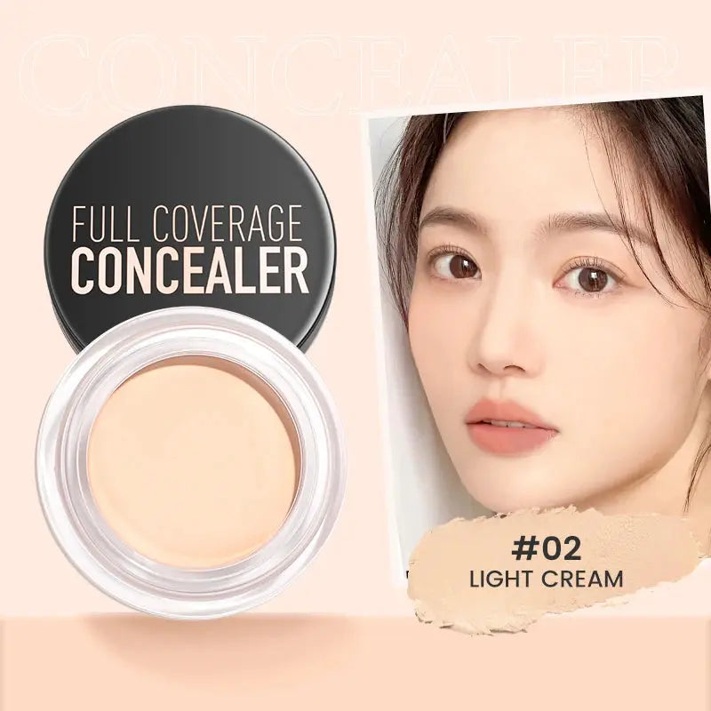 Waterproof Full Coverage Concealer Cream Long-lasting Oil-control