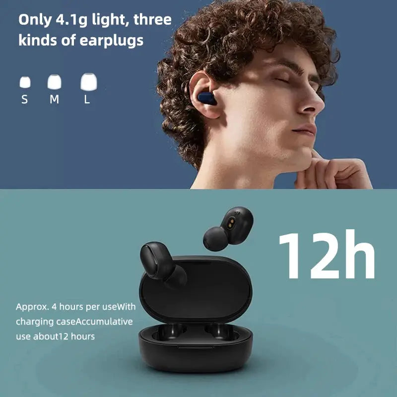 Xiaomi Redmi Airdots 2 Wireless Bluetooth Headset with Mic Earbuds Airdots - Ton Monde Shop