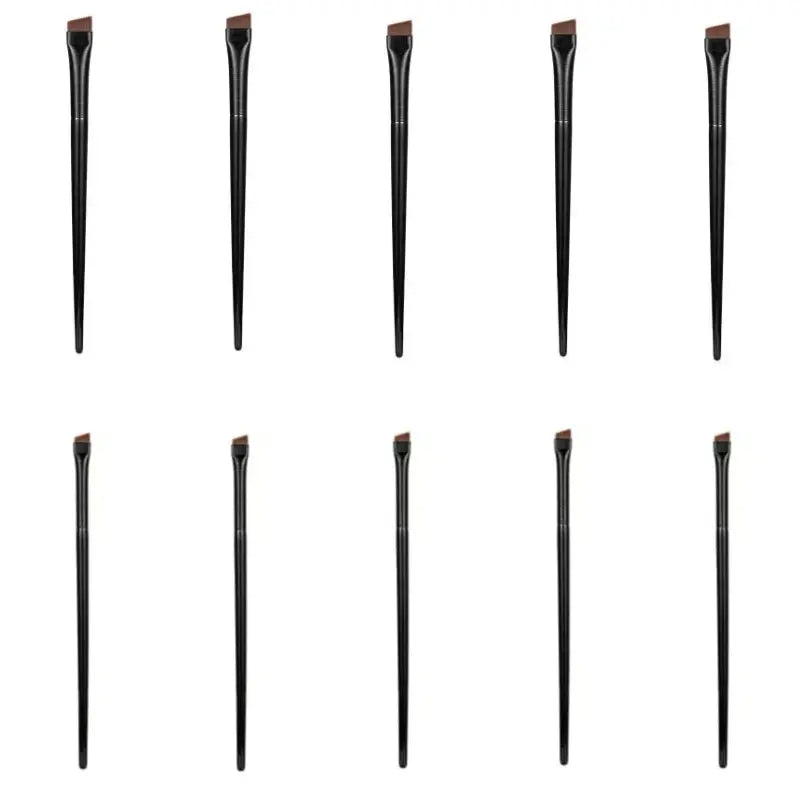 Nouveau 2 pièces/ensemble pinceau contour des sourcils pinceau eyeliner portable petit angle pinceau à sourcils outil de maquillage féminin