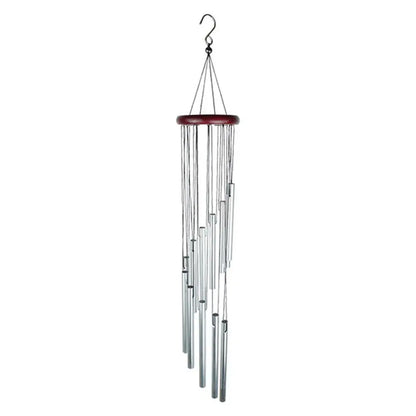 12 Tubes Aluminum Alloy Wind Chimes with Hook Gold/silver Bells for Outside